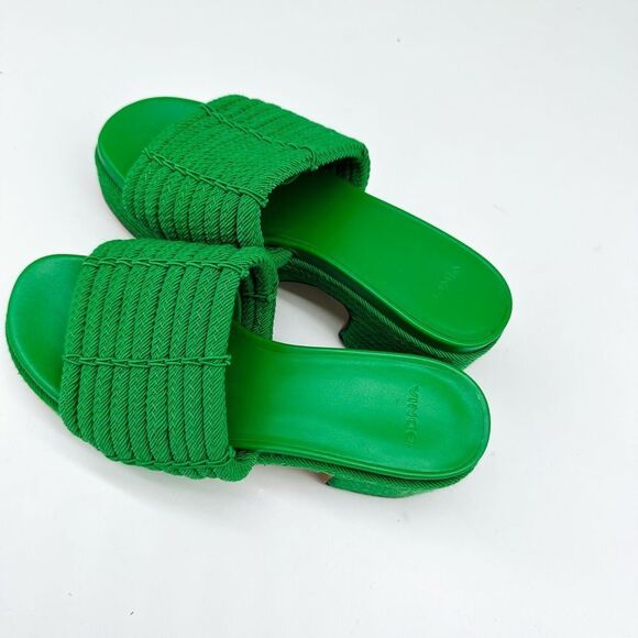 Margo Cord Womens Open Toe Slip On Platform Sandals - Picture 4 of 7